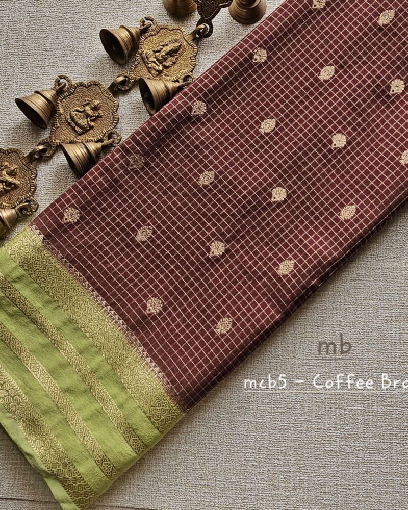 MCB5 - Semi Mysore Crepe Georgette Saree