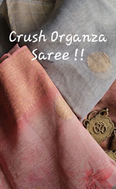 Crush Organza Saree