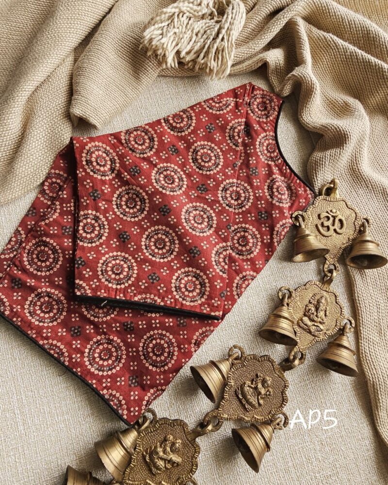 Ajrakh Cotton Blouse