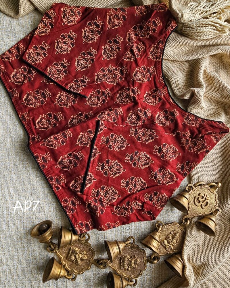 Ajrakh Cotton Blouse