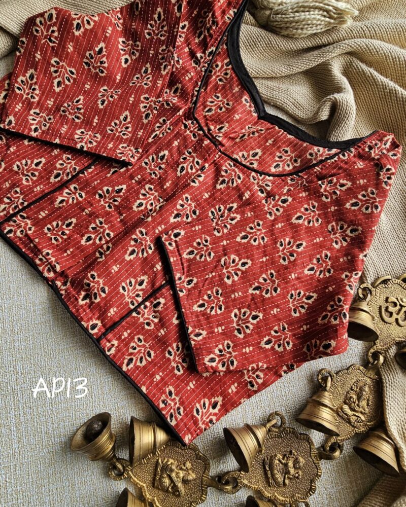 Ajrakh Cotton Blouse