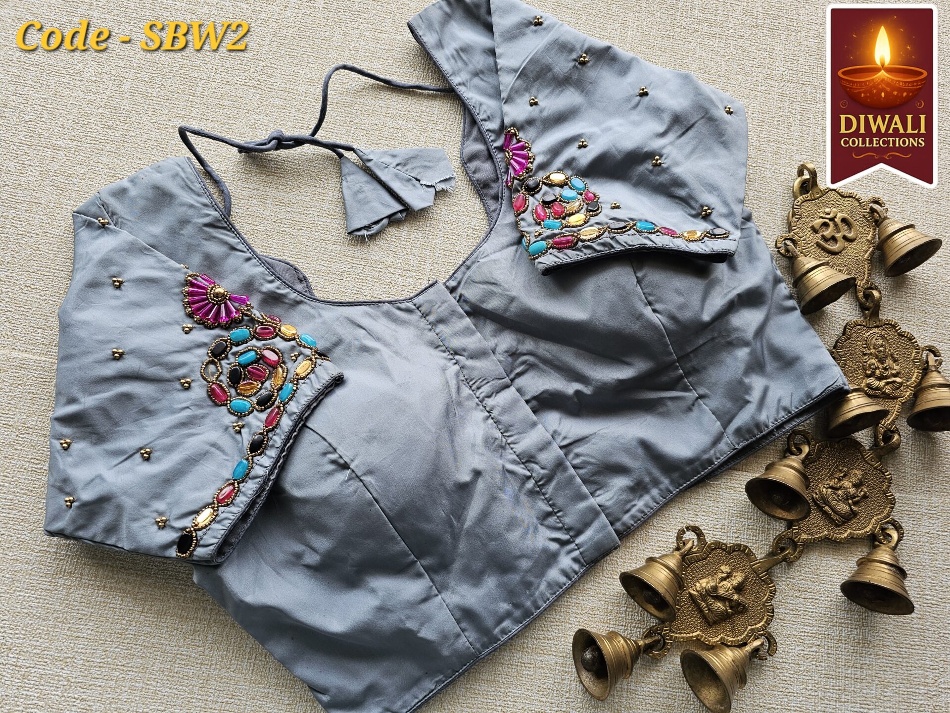 Silk Bead Work Blouse