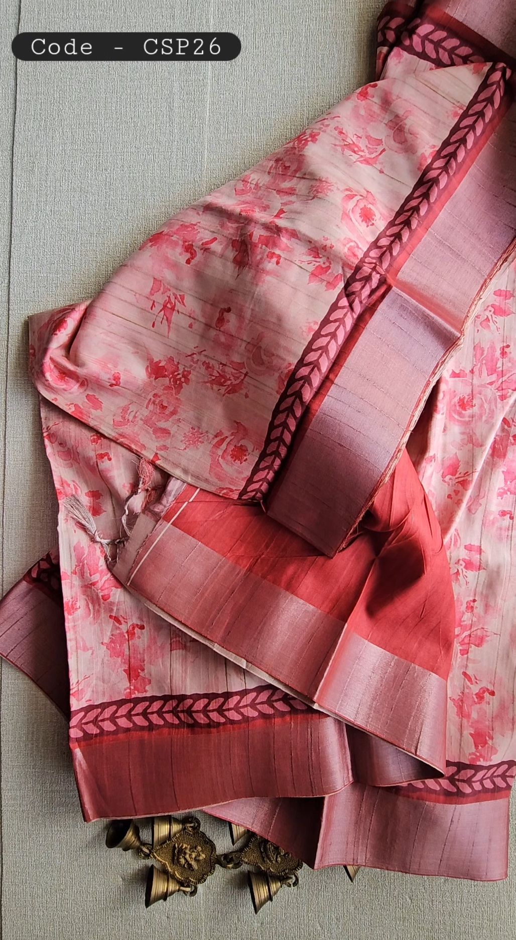 Semi Tussar Silk Saree