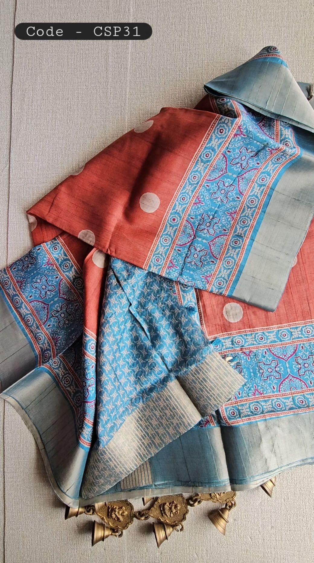 Semi Tussar Silk Saree