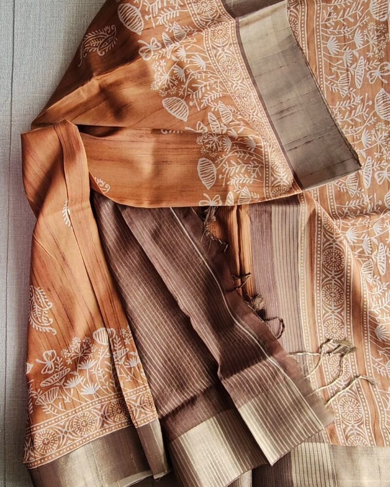 Semi Tussar Silk Saree
