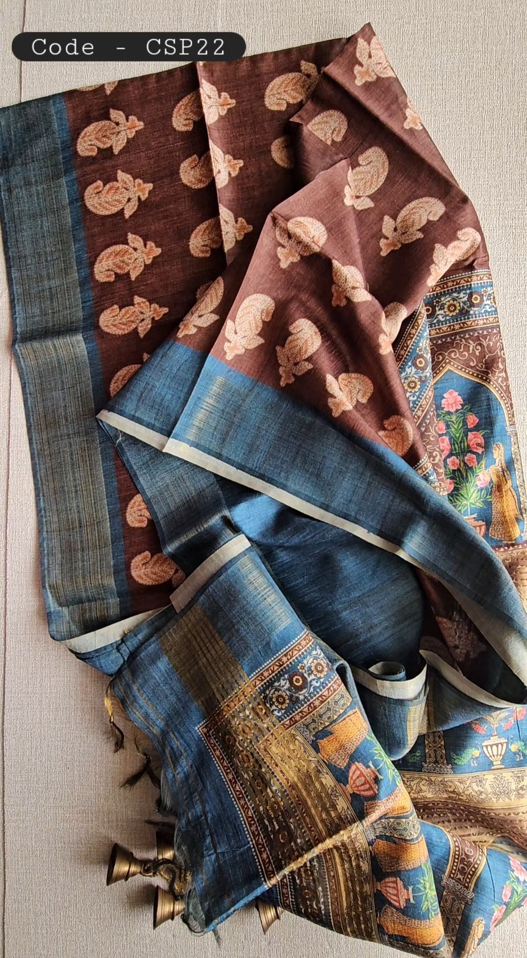 Ghicha Tussar Sarees