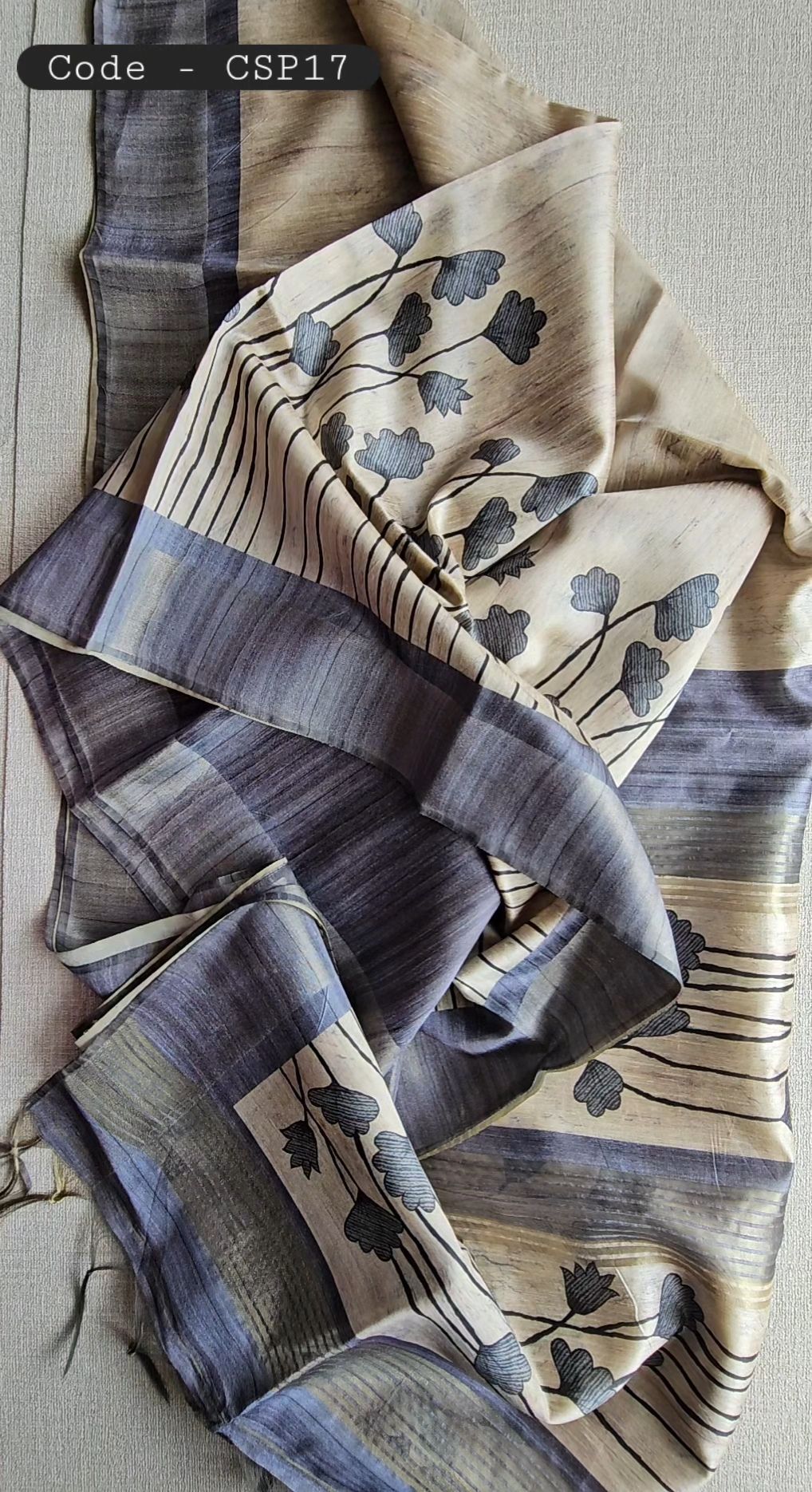 Ghicha Tussar Sarees