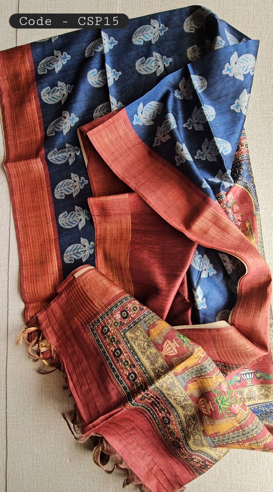 Ghicha Tussar Sarees