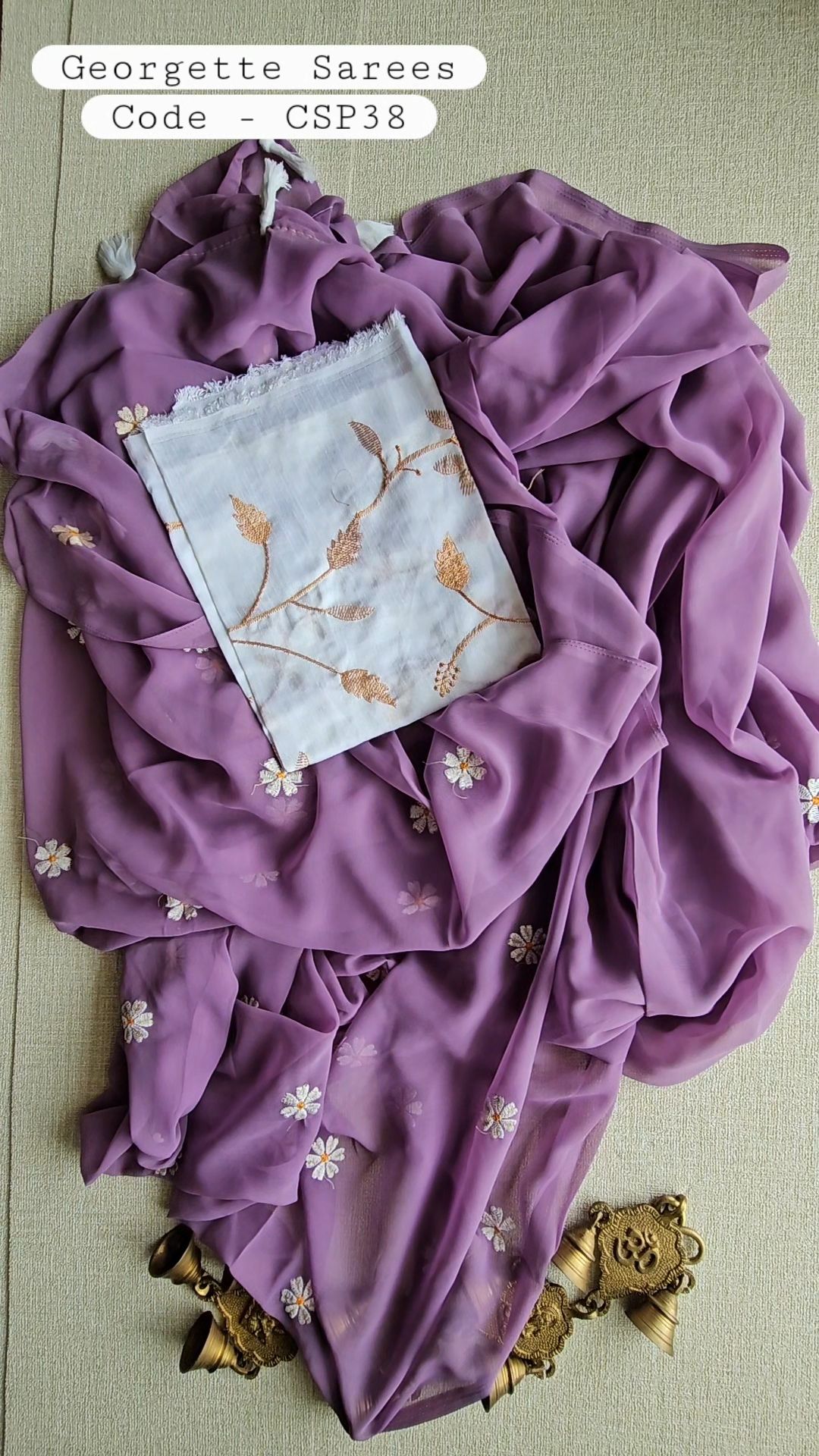 Georgette Embroidery Saree