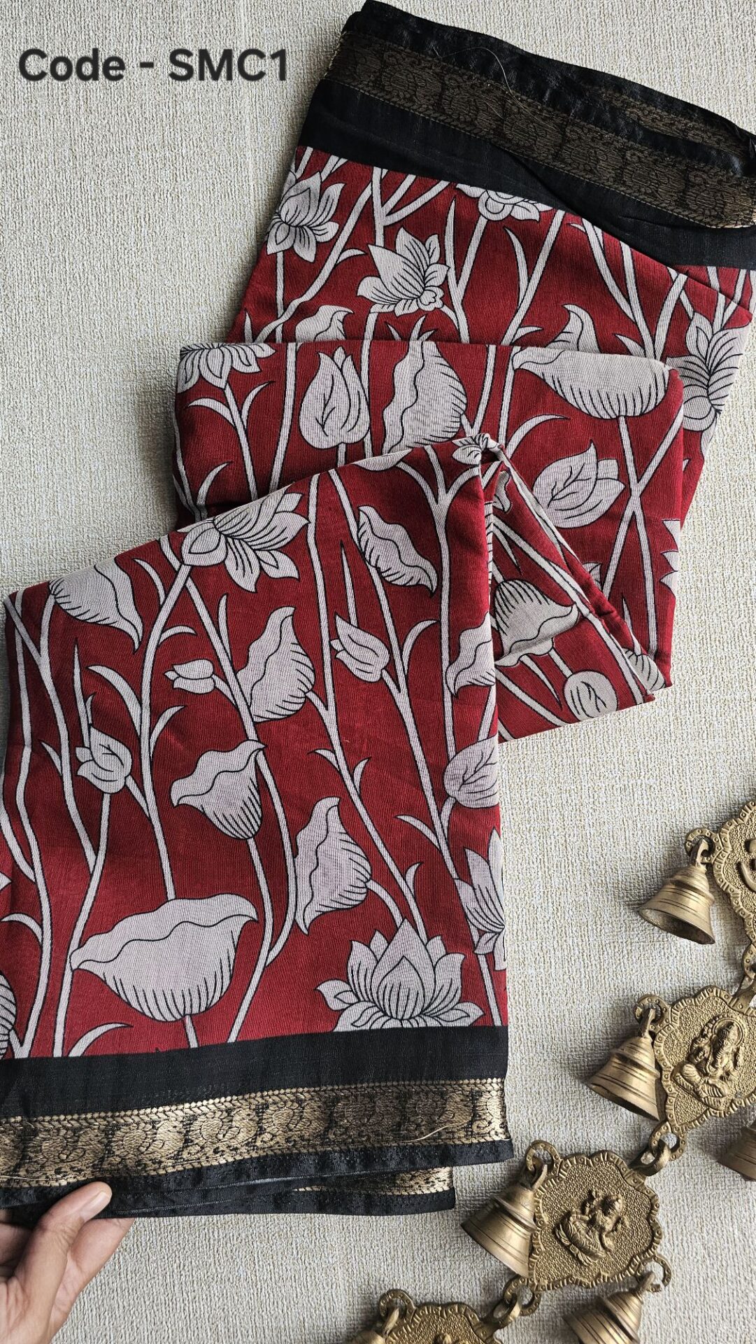 Semi Maheshwari Cotton Saree