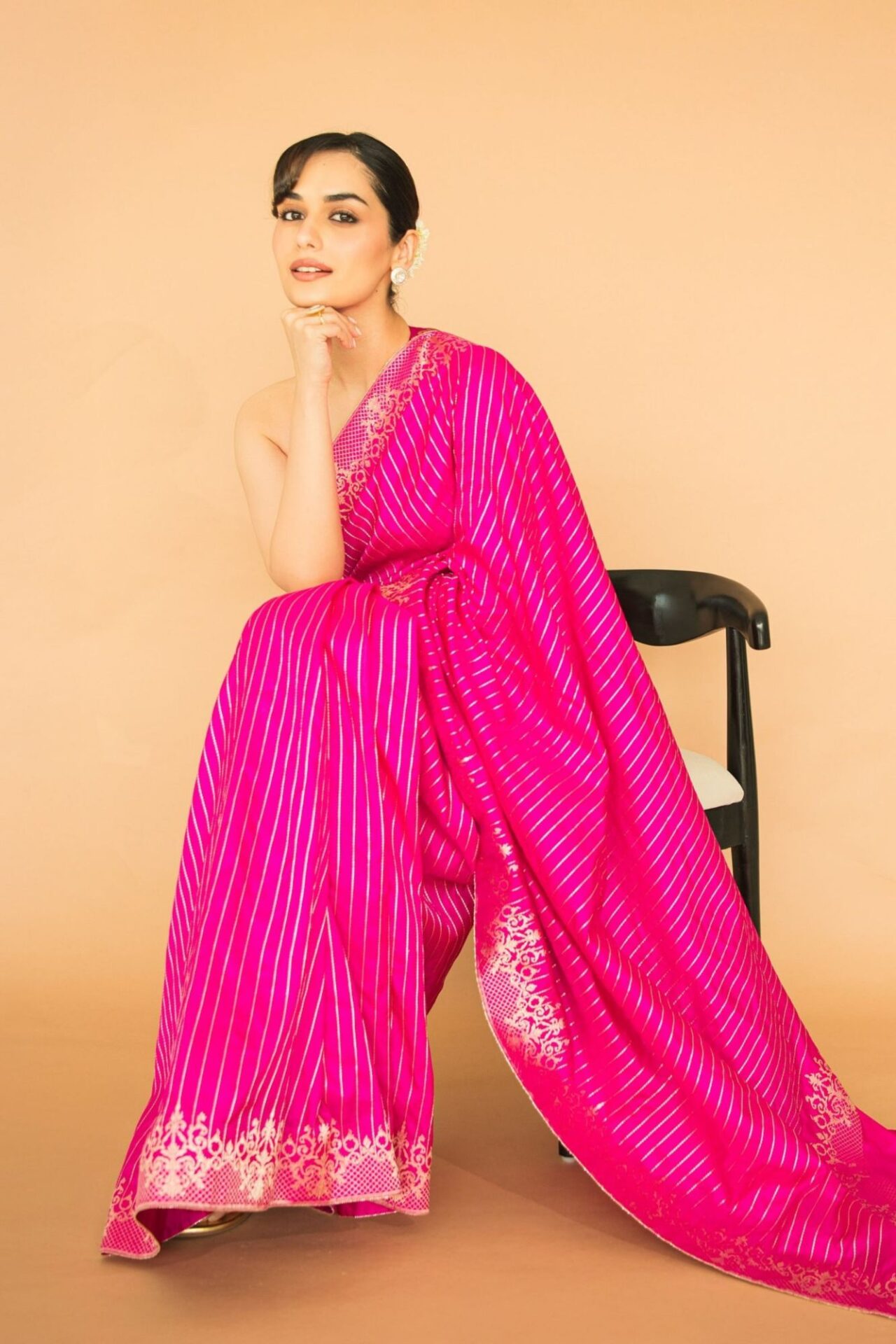 Pink Banarasi Silk Saree