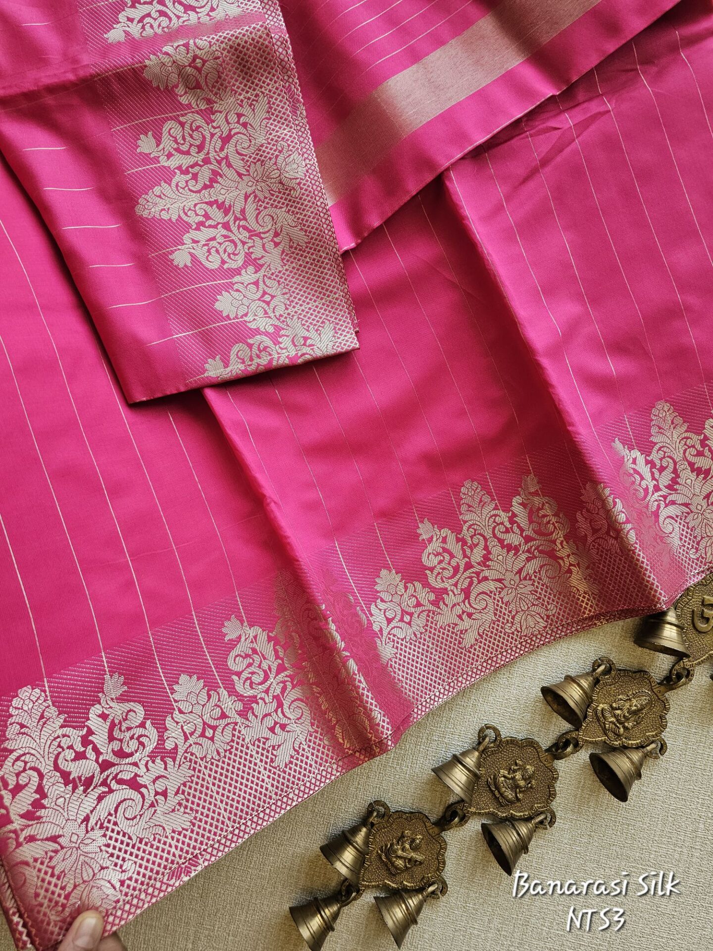 Pink Banarasi Silk Saree