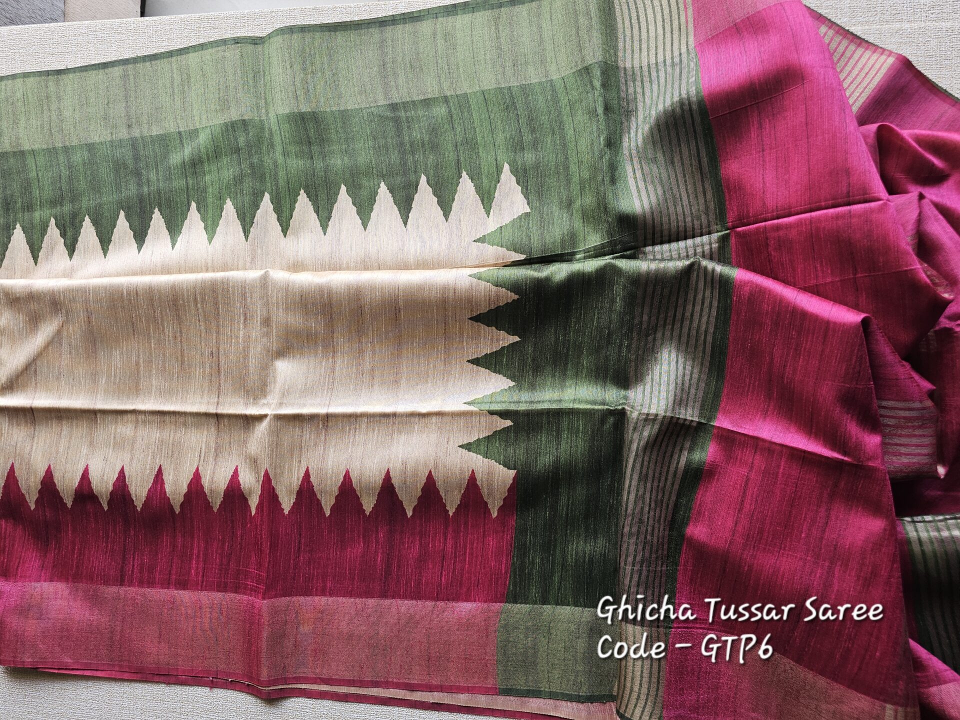 Ghicha Tussar Saree