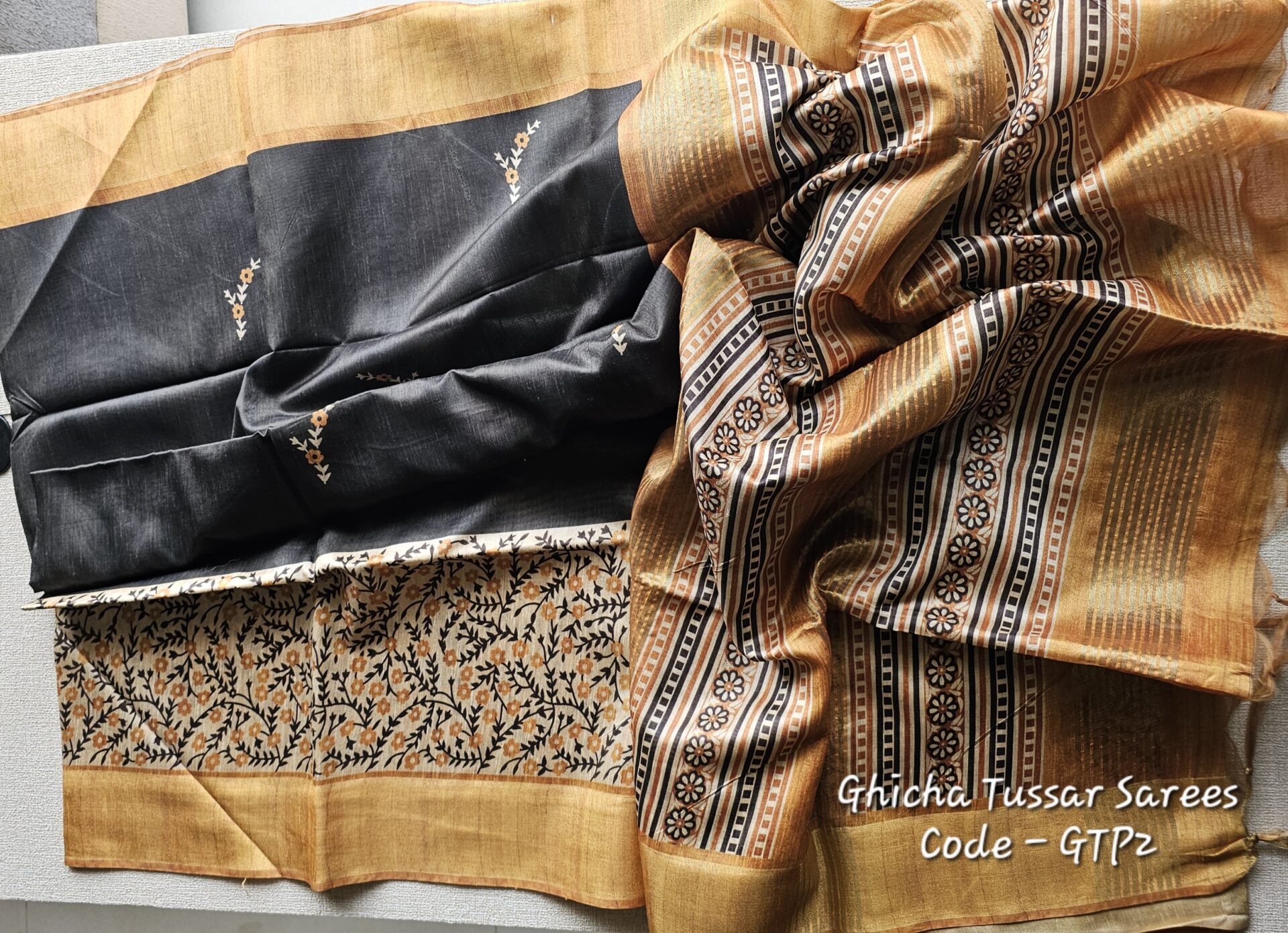 Ghicha Tussar Saree