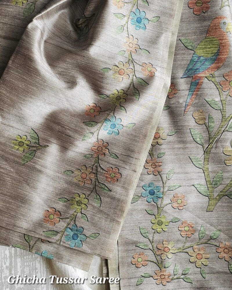 Ghicha Tussar Saree