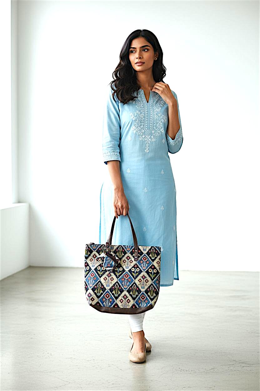 Premium Jacquard Handbag