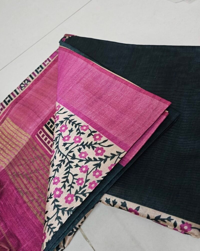 ghicha tussar saree