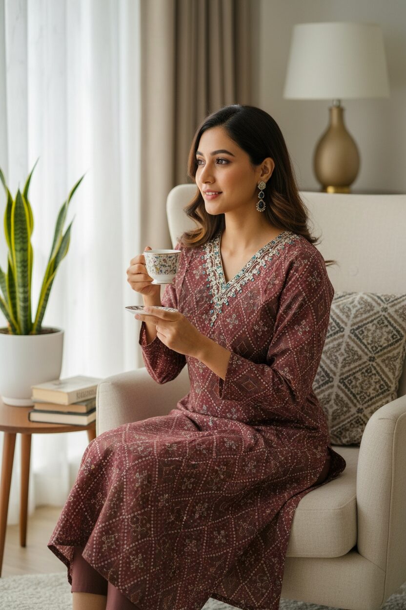 Muslin Cotton kurti suit